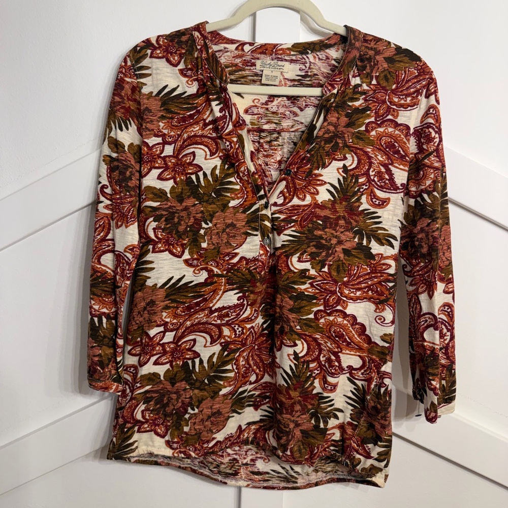 Lucky Brand Multicolor Floral Blouse